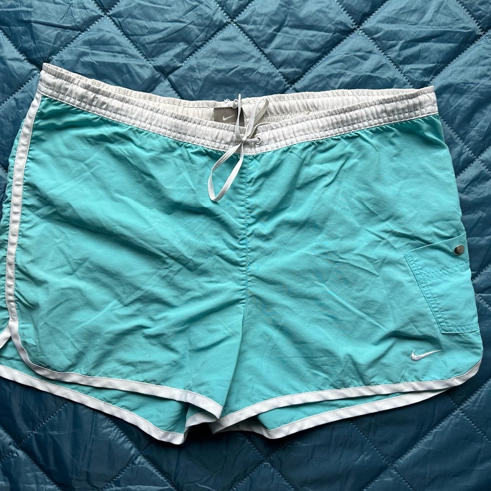 Nike Women's Turquoise Athletic Shorts